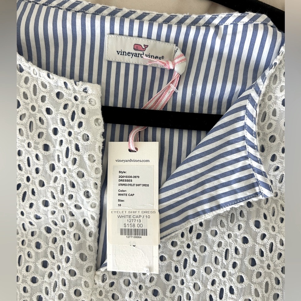 Vineyard Vines Blue and White Dress COTTON - Picture 4 of 6